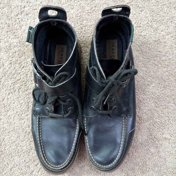 Eastland Buckle Strap Chukka Boots Men 13 Black Leather Engineer Lug Sole Vibram main image 7